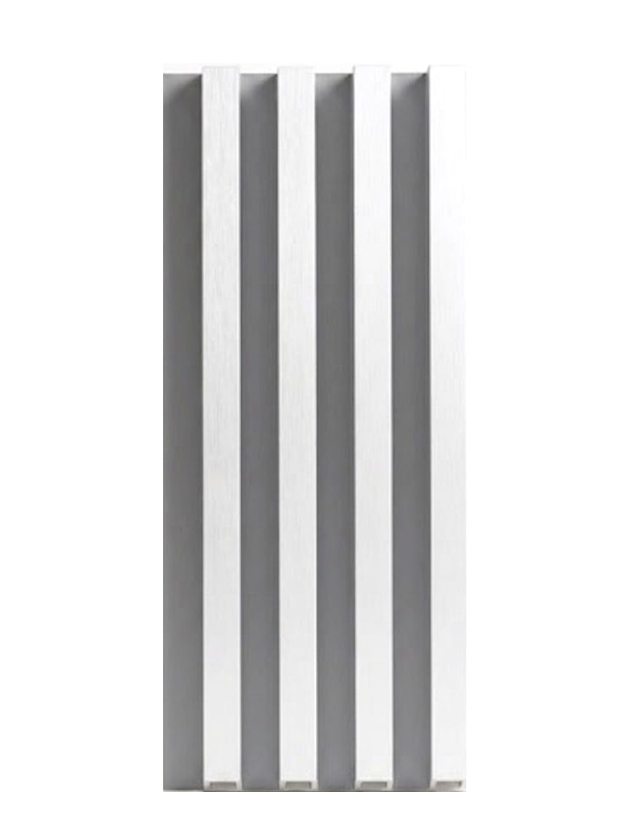 White Brushed WPC Fluted 3D Wall Panels for Modern Interior Design