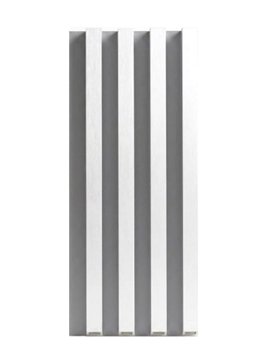 White Brushed WPC Fluted 3D Wall Panels for Modern Interior Design