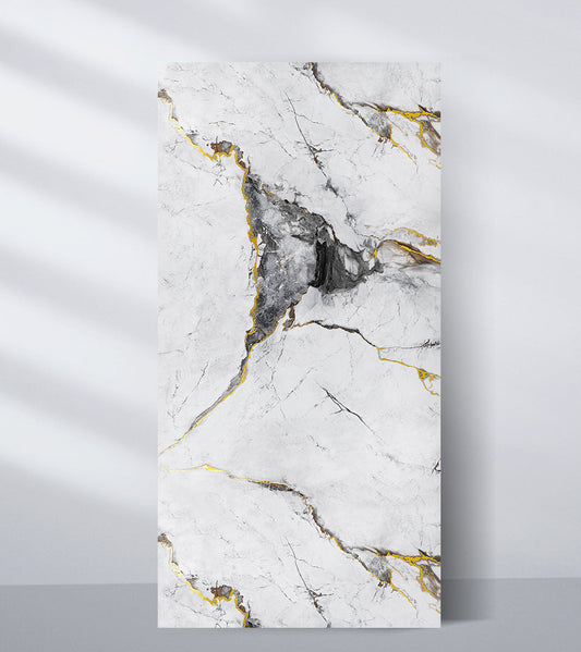 PVC Marble Sheet New Era Wall Panels Royal Glacier Gold Marble