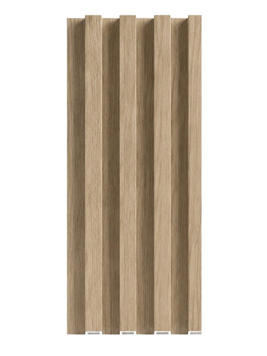 White Oak WPC Fluted 3D Wall Panels for Modern Interior Design