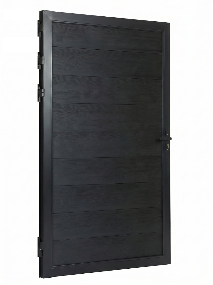 GATE 3ft x 6ft Composite Fence Gate – WPC Privacy Gate | Walnut, Black